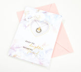 Diamonique Mother's Day Necklace & Greeting Card, Daughter